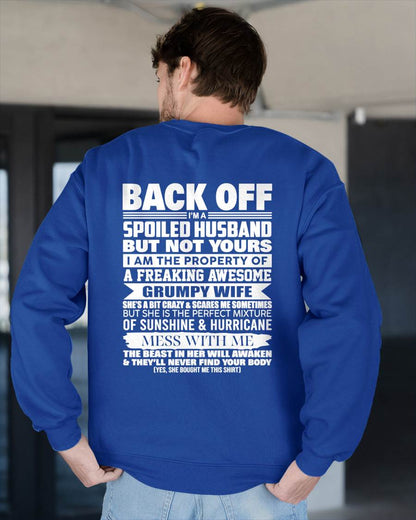BACK OFF! I'M A SPOILED HUSBAND - GIFT FROM WIFE - NTTD00 (SKU2604-320-00)