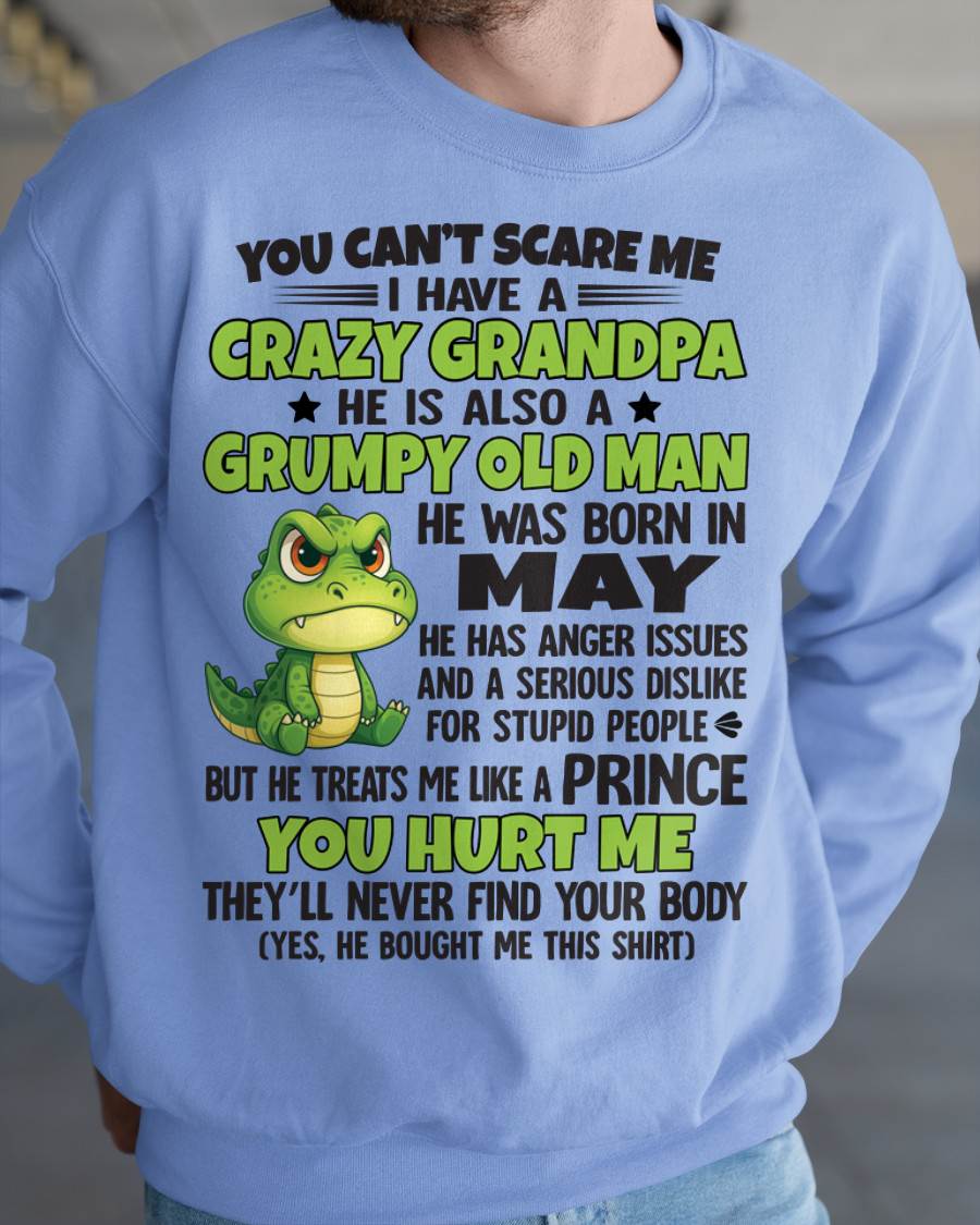 YOU CAN’T SCARE ME - GIFT FOR GRANDSON AND GRANDDAUGHTER FROM GRANDPA - NTTD05 (SKU09-121-05)