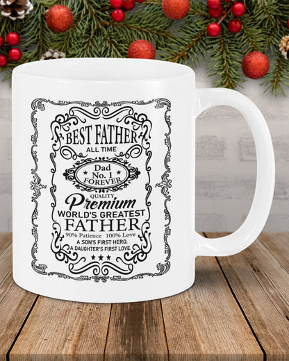 TO THE BEST FATHER MUG - GIFT FROM SON - NTTD00