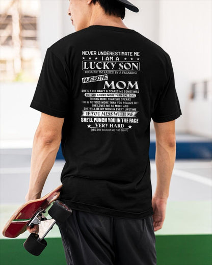 LUCKY SON OF AWESOME MOM - GIFT FROM MOM - NTTD00 (SKU10-36-00)