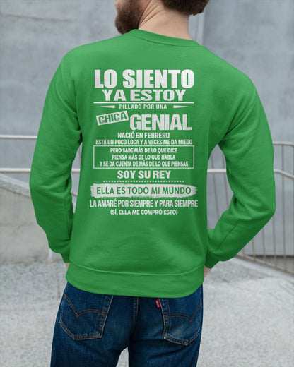 Febrero Chica genial - Regalo especial para novio - Black - T02 (SKU05-80-02)