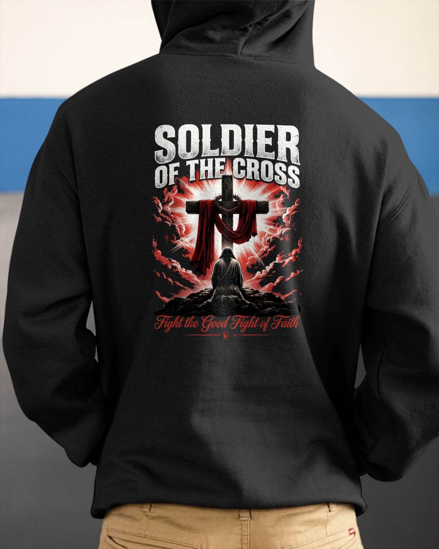 SOLDIER OF THE CROSS - CHRISTIAN T-SHIRT - FOR MEN NTTD00 (SKU2608-132)
