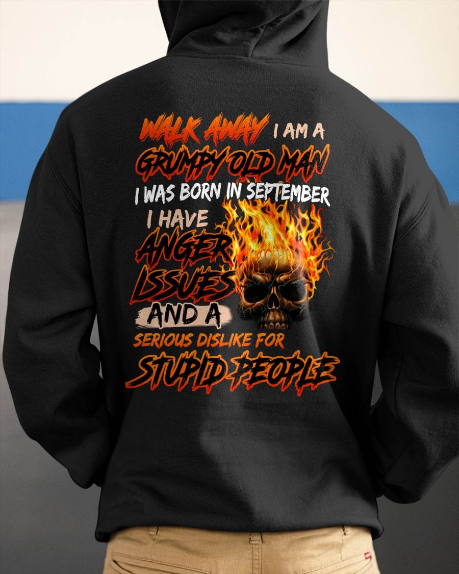 SEPTEMBER - GRUMPY OLD MAN - BIRTHDAY T-SHIRT FOR MEN - NTTD09 (SKU2602-210-09)