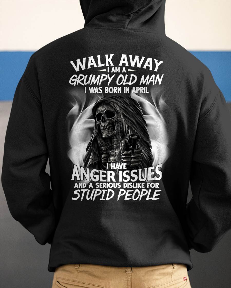 APRIL - GRUMPY OLD MAN - BIRTHDAY T-SHIRT FOR MEN - NTTD04 (SKU2602-211-04)