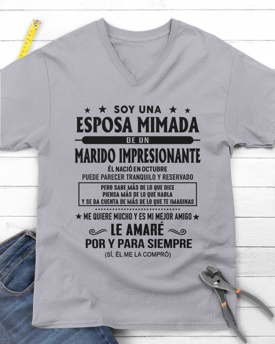 Octubre Marido Impresionante - Regalo especial para Esposa - T10 (Sku.Tbn16)