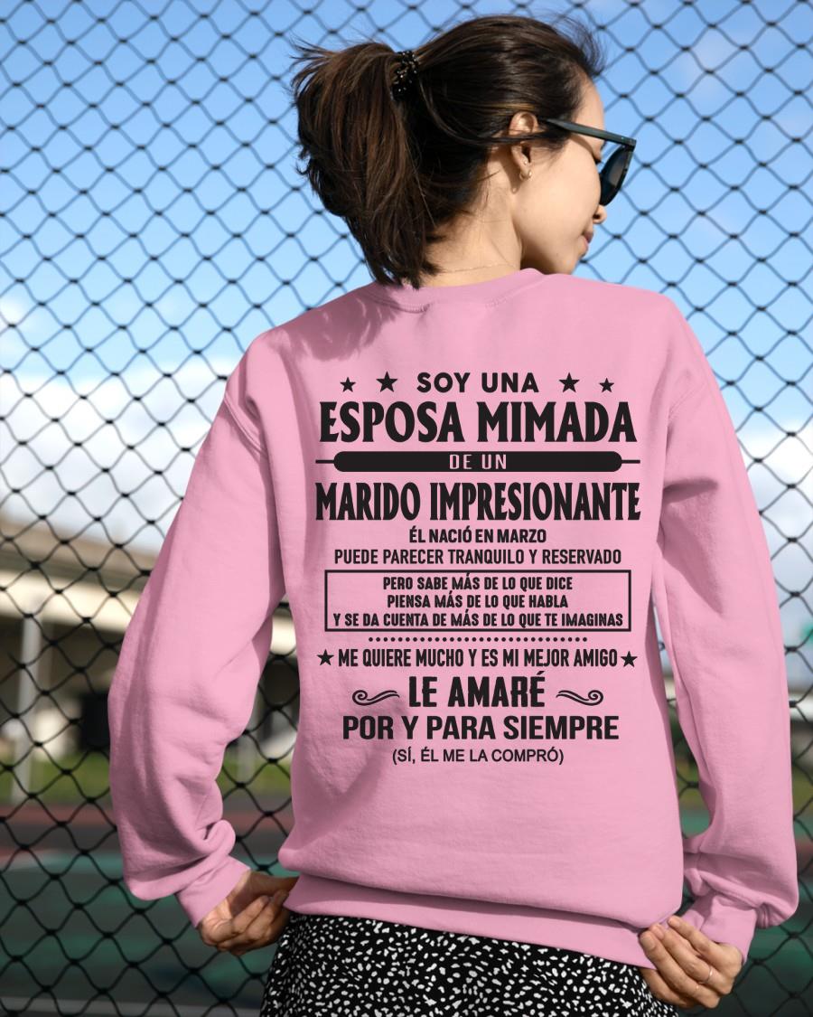 Marzo - Soy una Esposa mimada de un Marido impresionante - Regalo especial para tu esposa - T03 (SKU05-101-03)