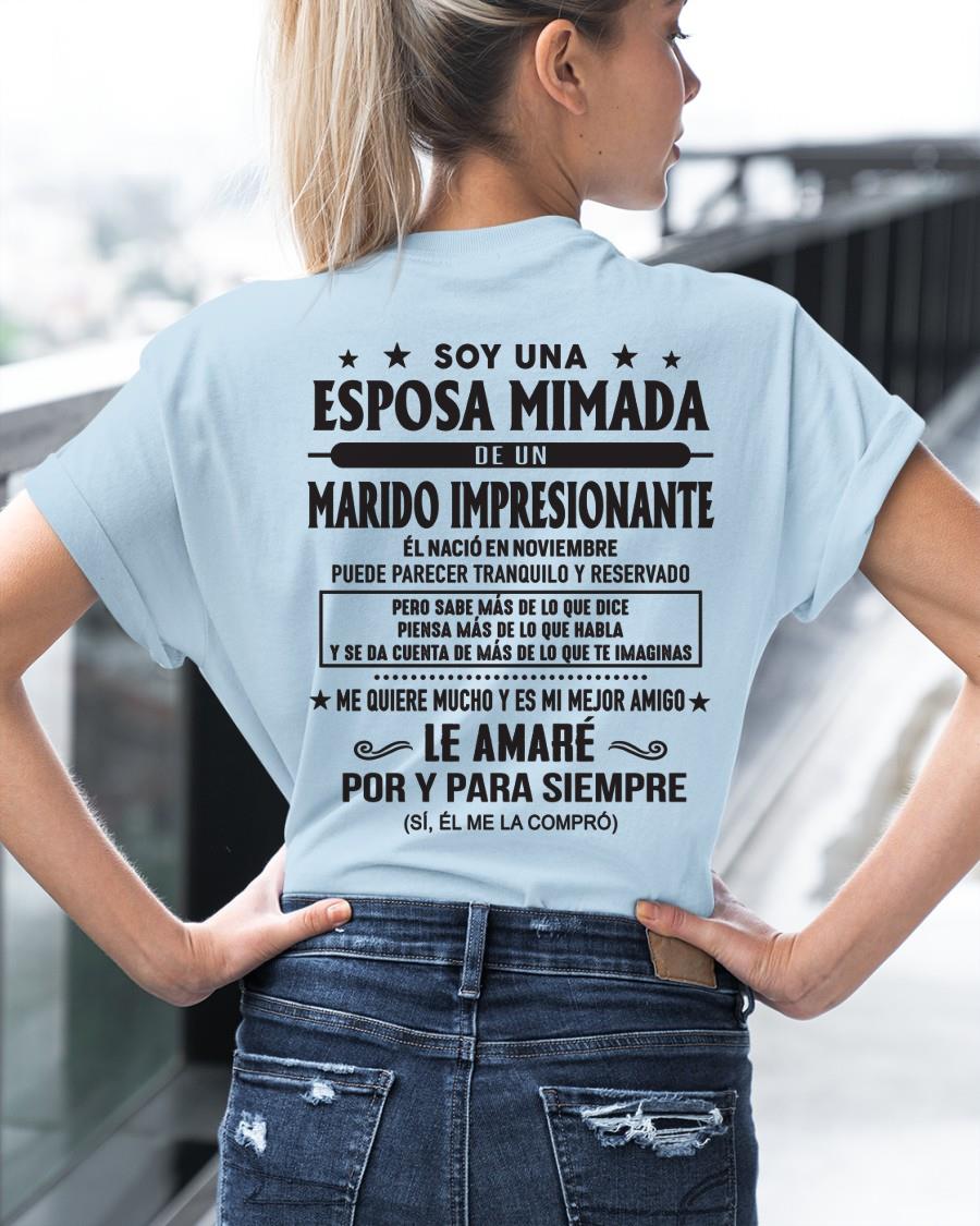 Noviembre - Soy una Esposa mimada de un Marido impresionante - Regalo especial para tu esposa - T11 (SKU05-101-11)