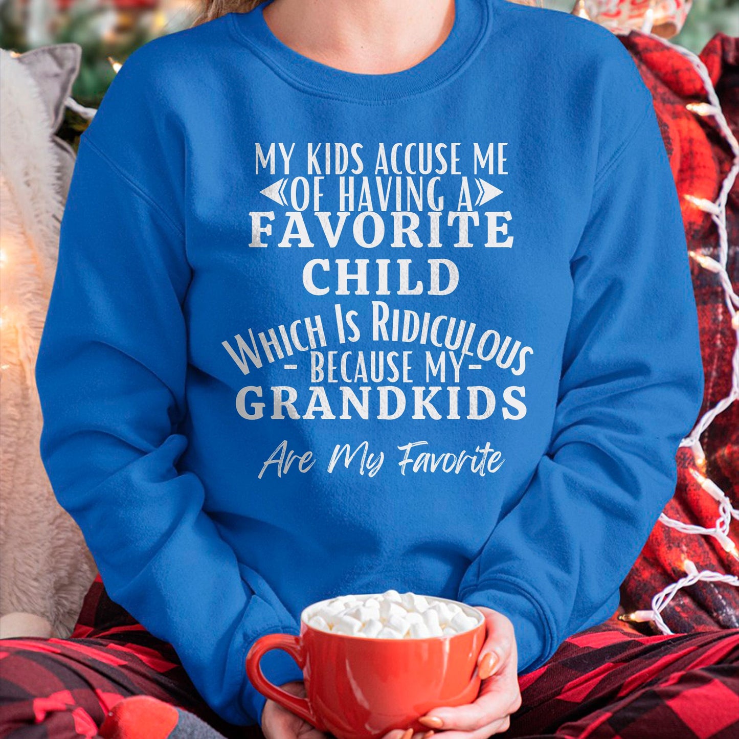 MY KIDS ACCUSE ME OF HAVING A FAVORITE CHILD WHICH IS RIDICULOUS BECAUSE MY GRANDKIDS ARE MY FAVORITE - From grandma NTTD00