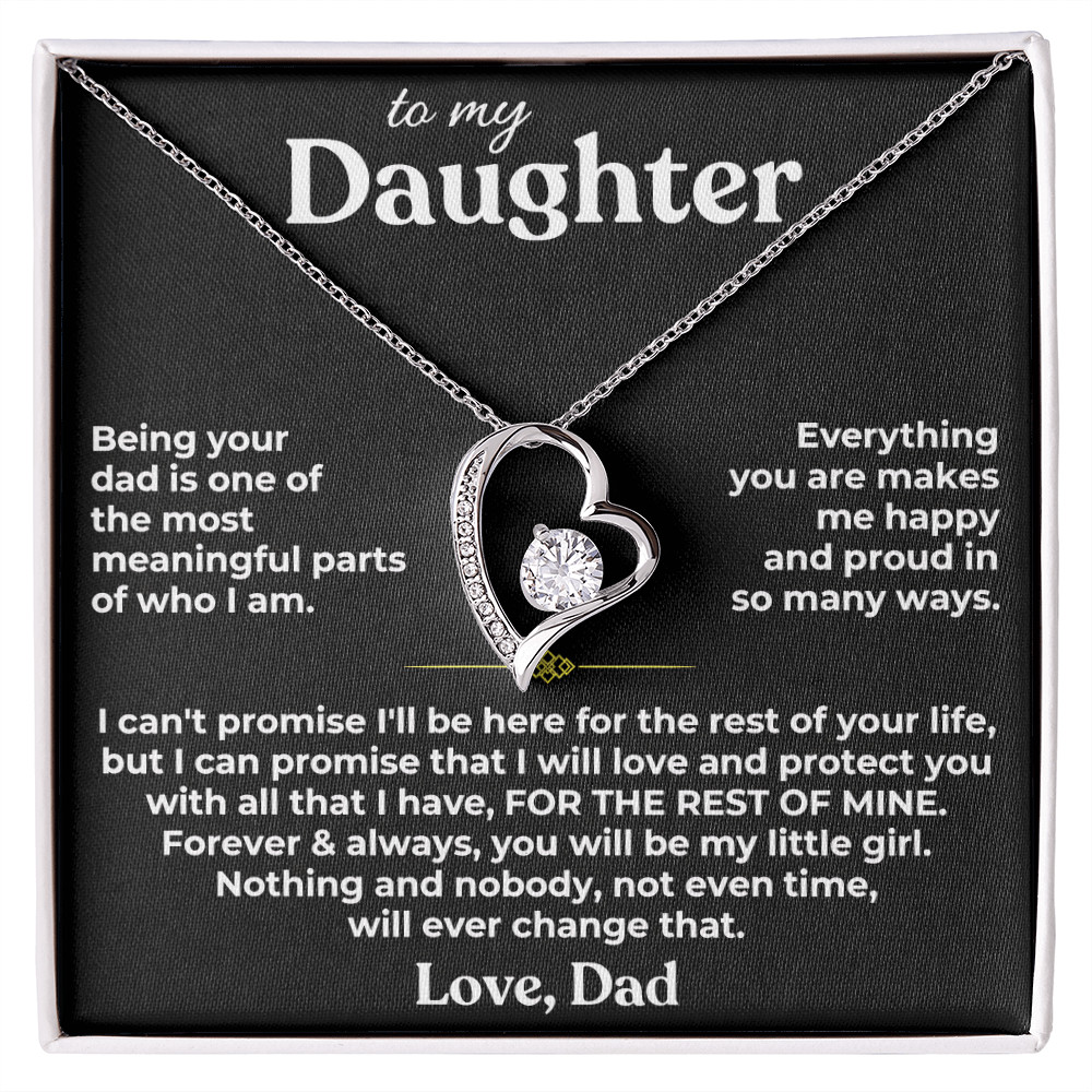 TO MY DAUGHTER NECKLACE  - Premium Forever Love Necklace (SKU2610-187)