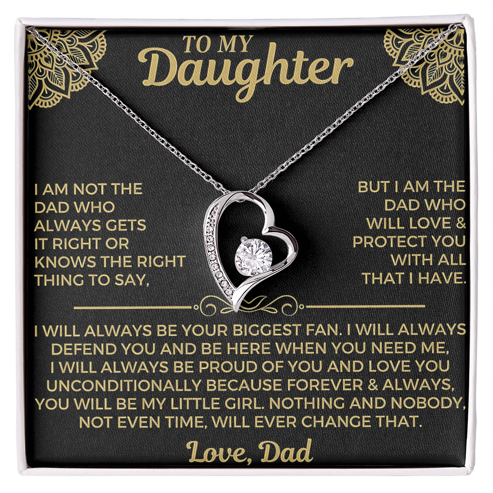 TO MY DAUGHTER NECKLACE  - Premium Forever Love Necklace (SKU2606-179)
