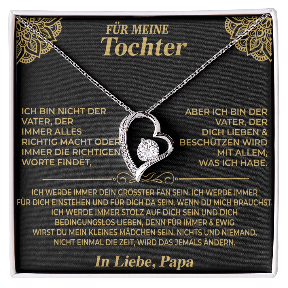 AN MEINE TOCHTER HALSKETTE  - Premium Forever Love Necklace (SKU2606-224)