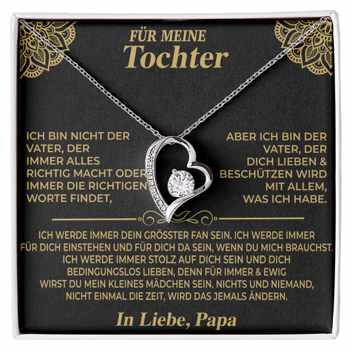 AN MEINE TOCHTER HALSKETTE  - Premium Forever Love Necklace (SKU2606-224)