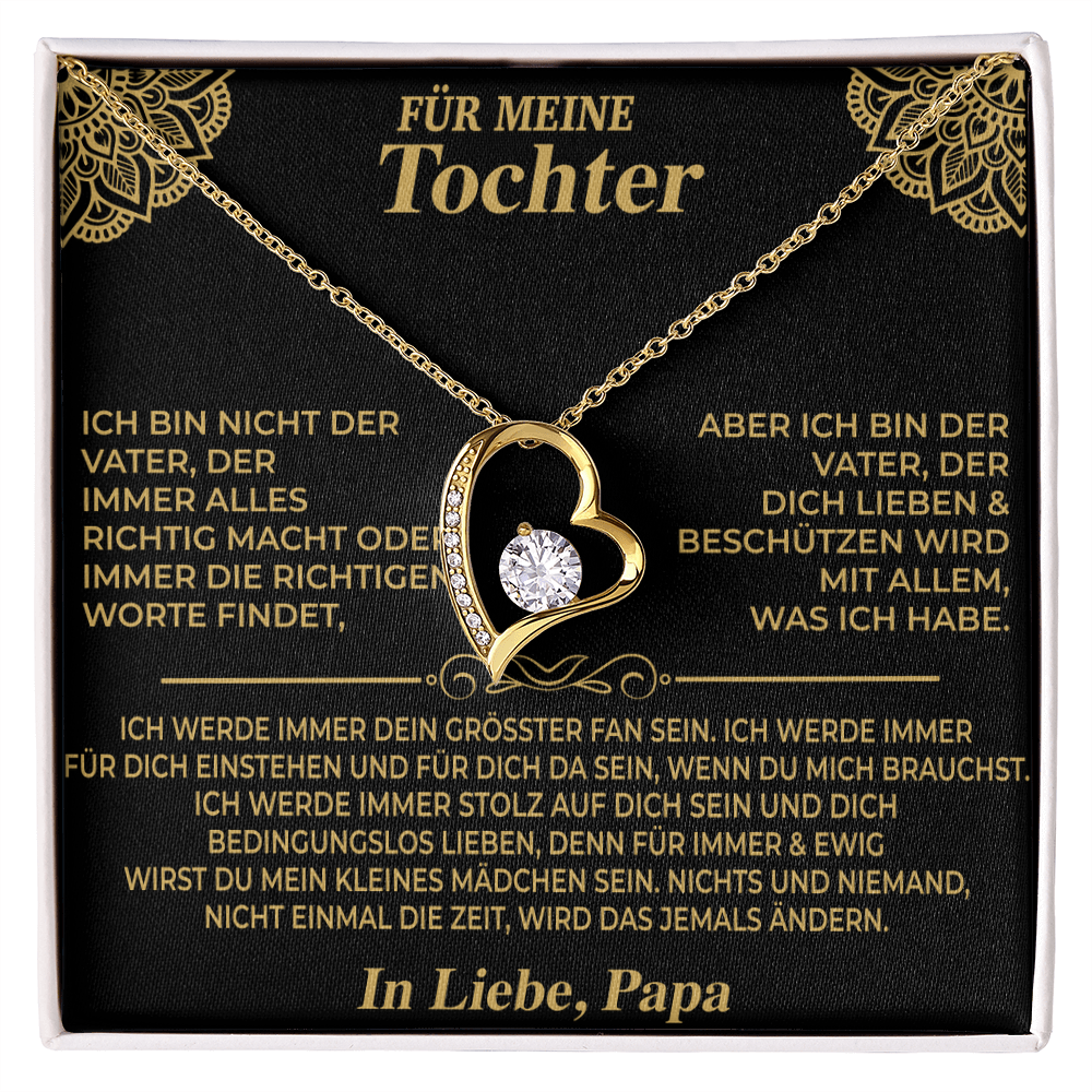 AN MEINE TOCHTER HALSKETTE  - Premium Forever Love Necklace (SKU2606-224)