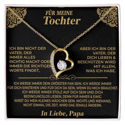 AN MEINE TOCHTER HALSKETTE  - Premium Forever Love Necklace (SKU2606-224)