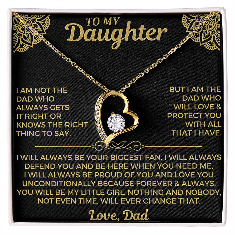 TO MY DAUGHTER NECKLACE  - Premium Forever Love Necklace (SKU2606-179)