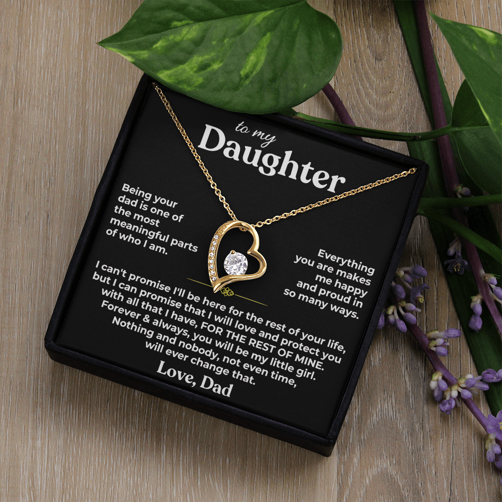 TO MY DAUGHTER NECKLACE  - Premium Forever Love Necklace (SKU2610-187)