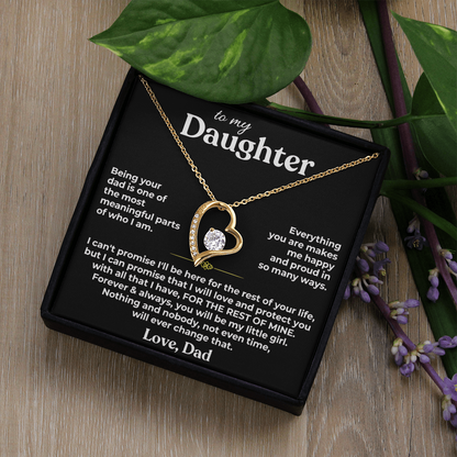 TO MY DAUGHTER NECKLACE  - Premium Forever Love Necklace (SKU2610-187)