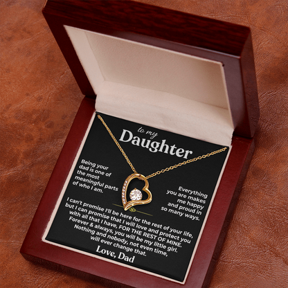 TO MY DAUGHTER NECKLACE  - Premium Forever Love Necklace (SKU2610-187)