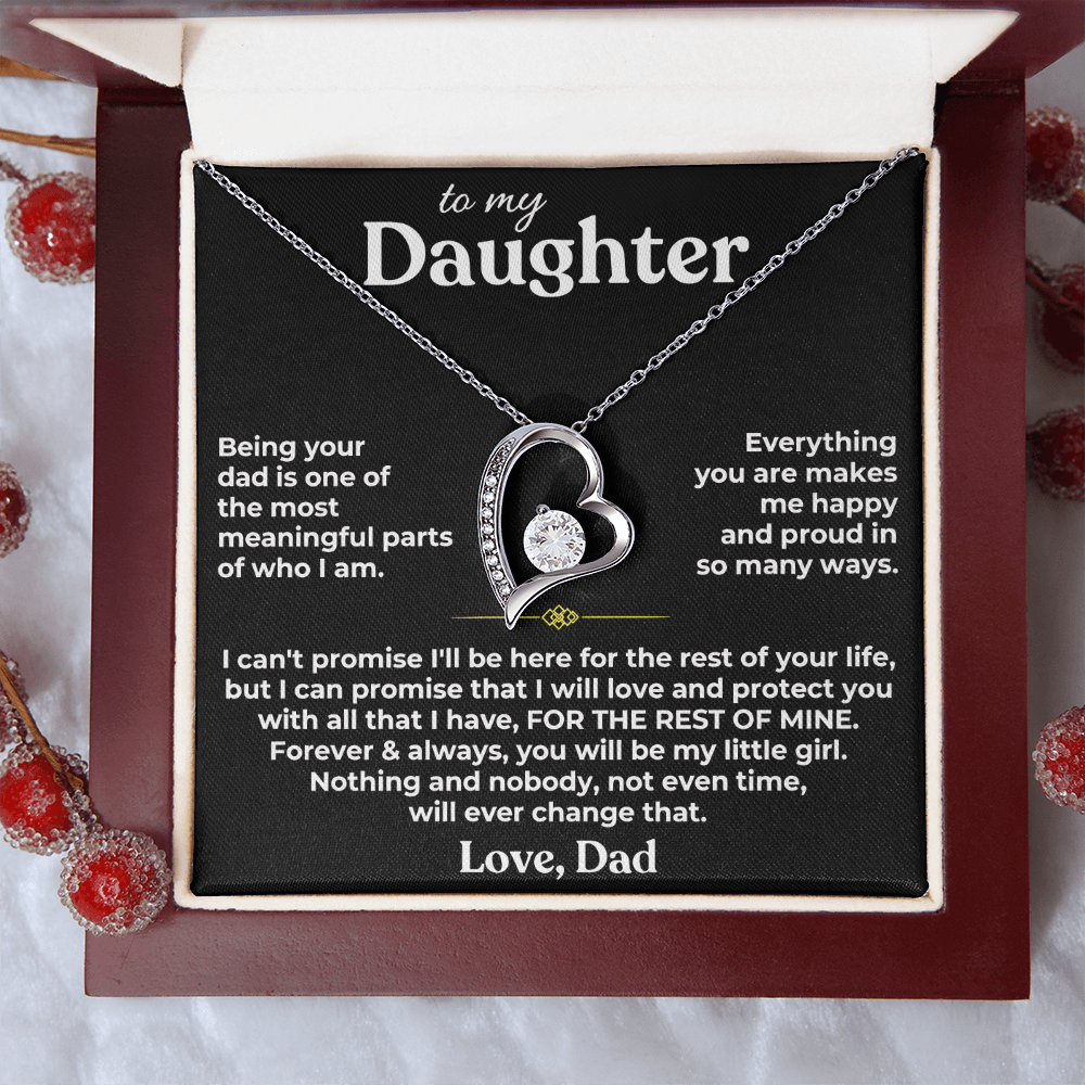 TO MY DAUGHTER NECKLACE  - Premium Forever Love Necklace (SKU2610-187)