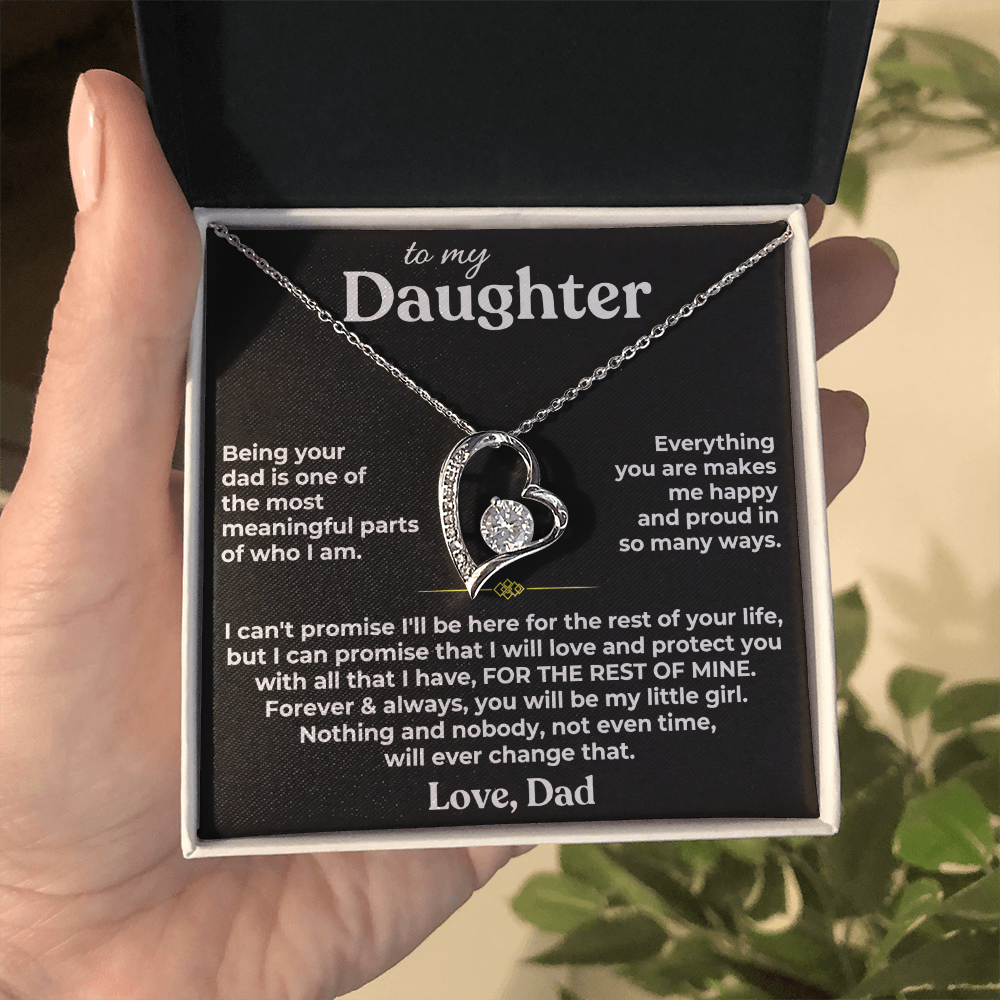 TO MY DAUGHTER NECKLACE  - Premium Forever Love Necklace (SKU2610-187)