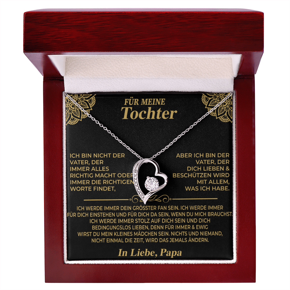 AN MEINE TOCHTER HALSKETTE  - Premium Forever Love Necklace (SKU2606-224)