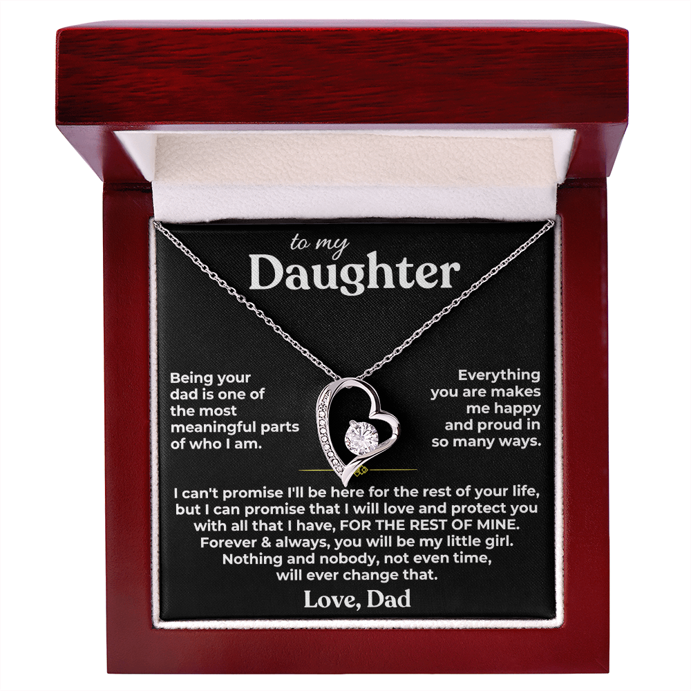 TO MY DAUGHTER NECKLACE  - Premium Forever Love Necklace (SKU2610-187)