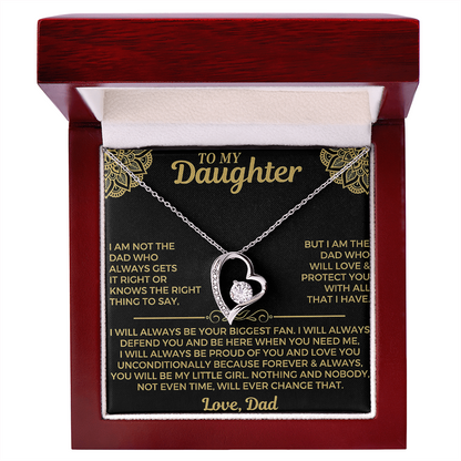TO MY DAUGHTER NECKLACE  - Premium Forever Love Necklace (SKU2606-179)