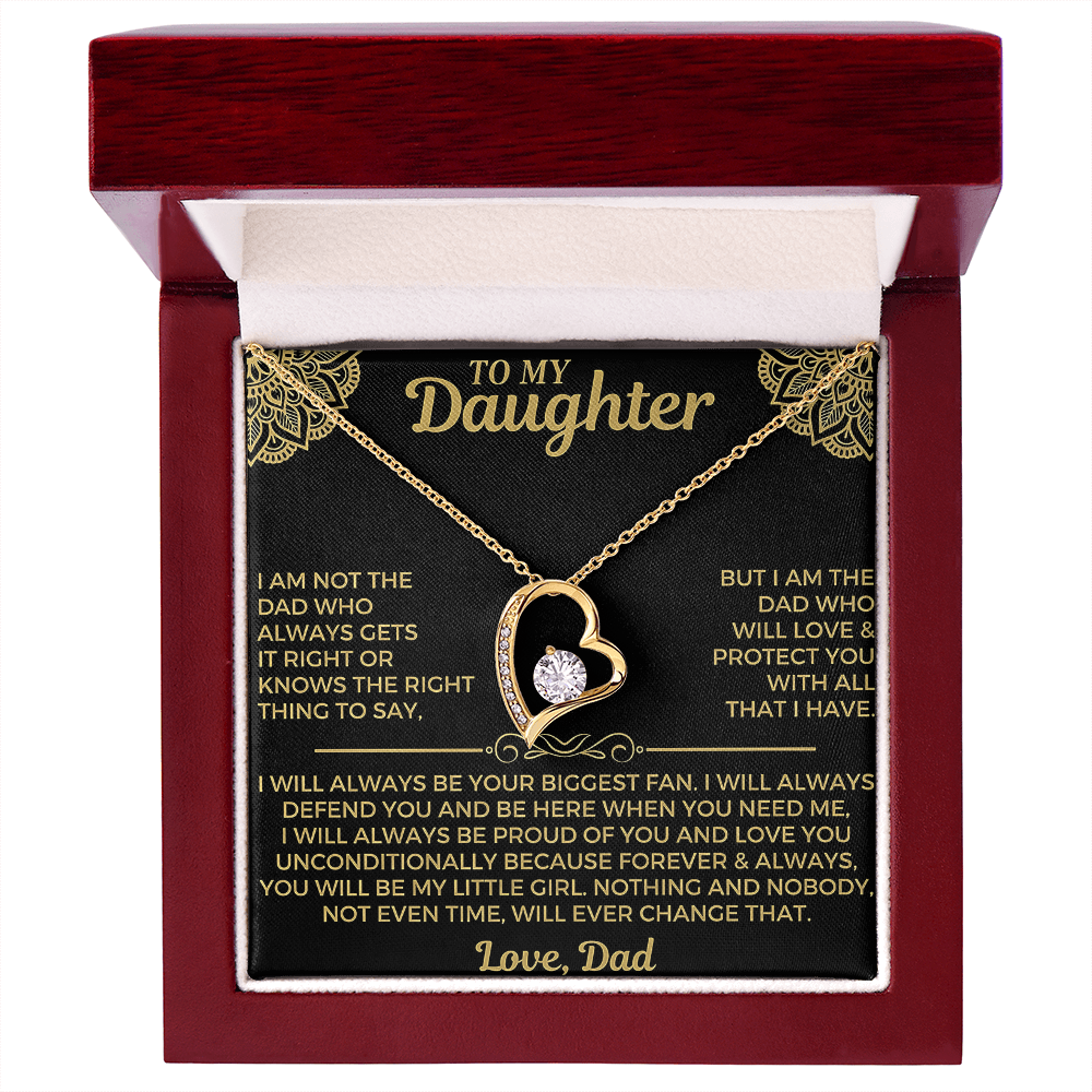 TO MY DAUGHTER NECKLACE  - Premium Forever Love Necklace (SKU2606-179)