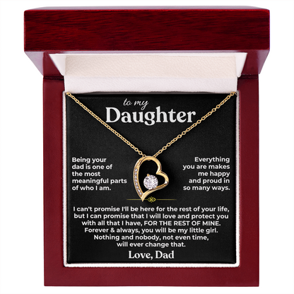 TO MY DAUGHTER NECKLACE  - Premium Forever Love Necklace (SKU2610-187)