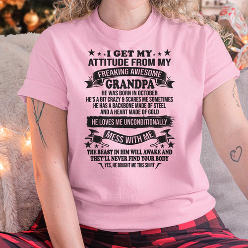 I Get My Attitude From My Grandpa October Edition – From Grandpa to Granddaughter NTTD10 (SKU07-162-10)
