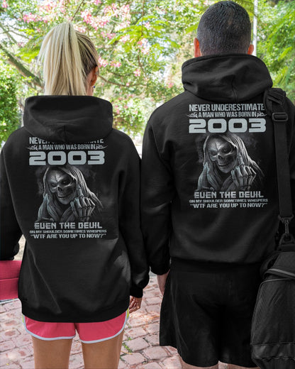 NEVER UNDERESTIMATE US2003 male (SKU07-58-2003)
